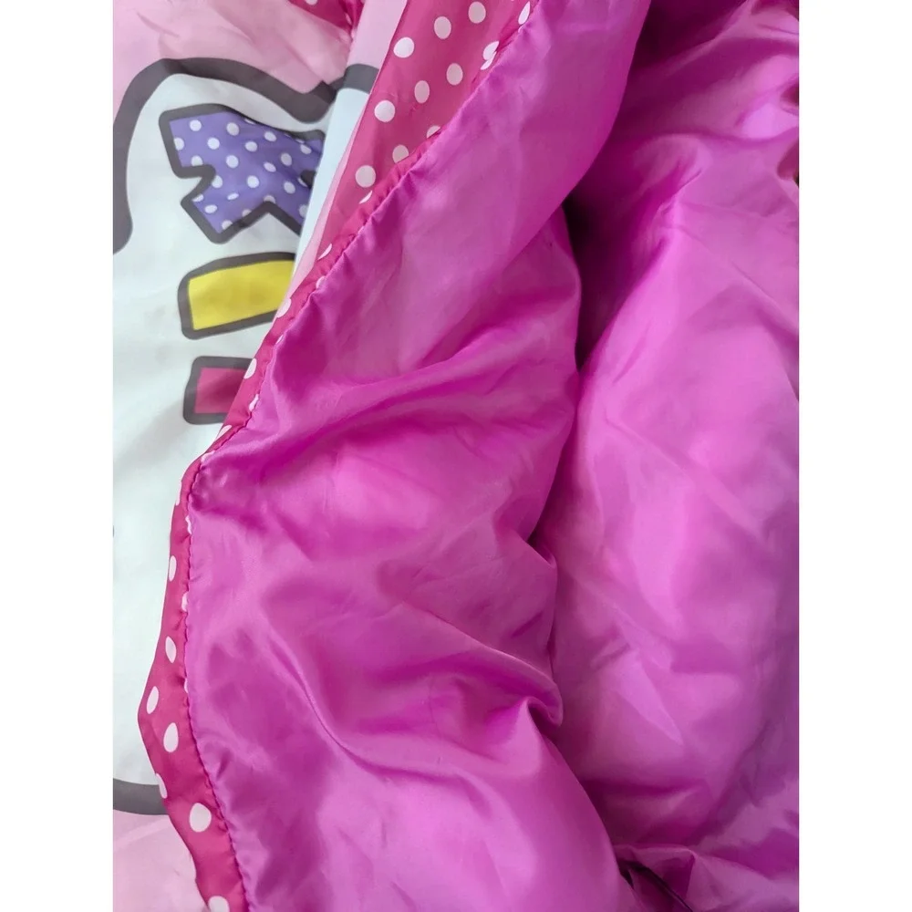Hello Kitty Sanrio Sleeping Bag Hair Bows Pink Polka Dot‎ Border 2014